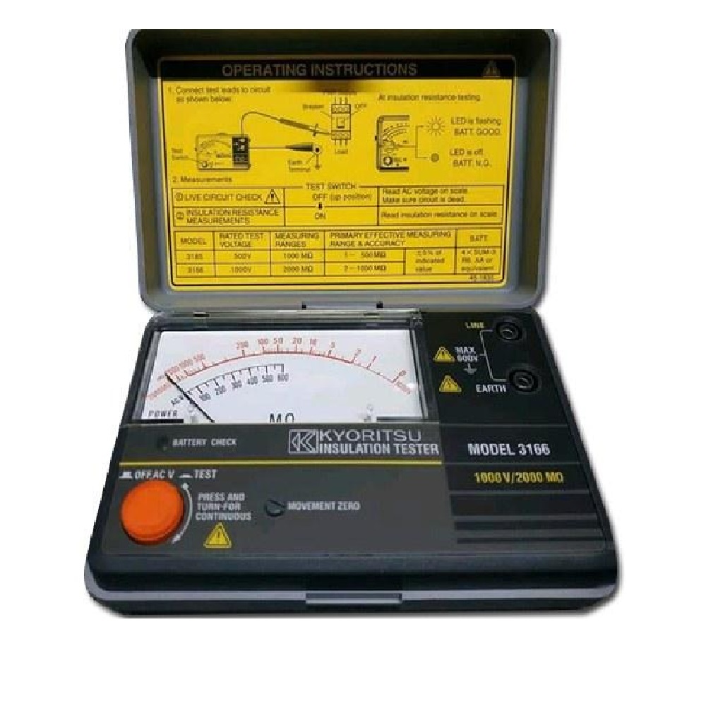 Kyoritsu 3166 Analog Insulation Tester 1000V